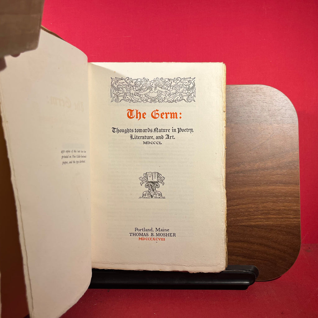 The Germ : Thoughts towards Nature in Poetry, Literature and Art