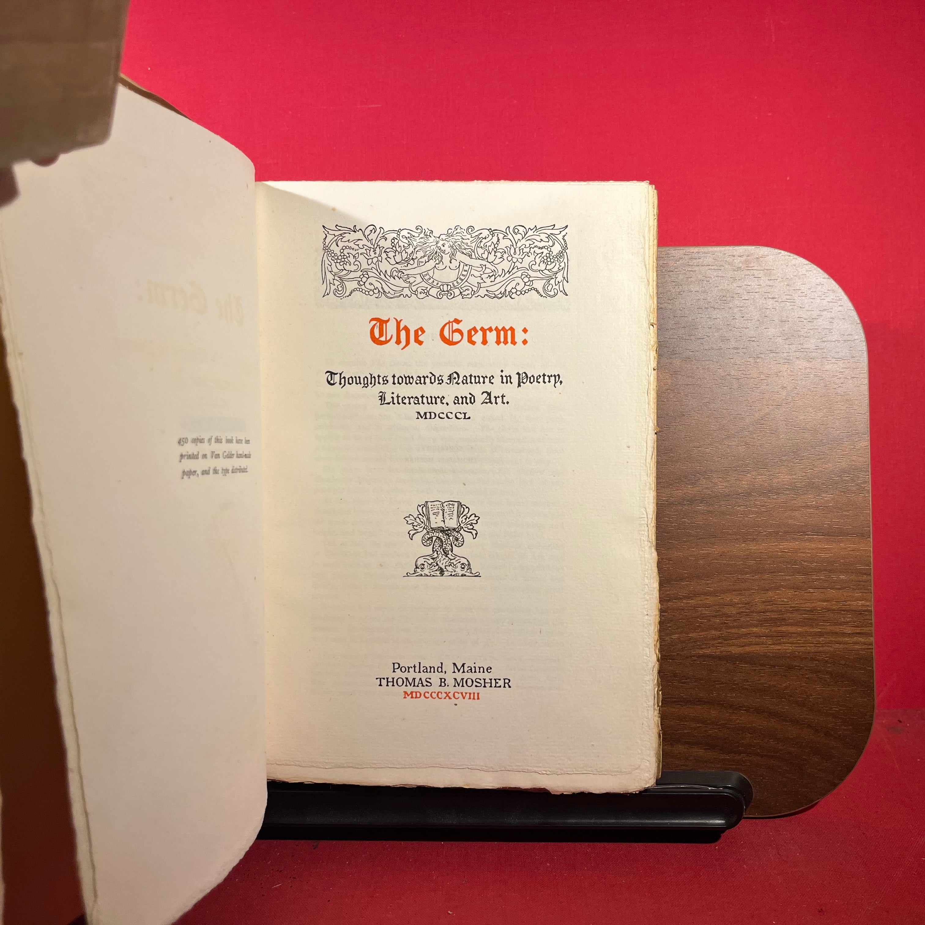 The Germ : Thoughts towards Nature in Poetry, Literature and Art