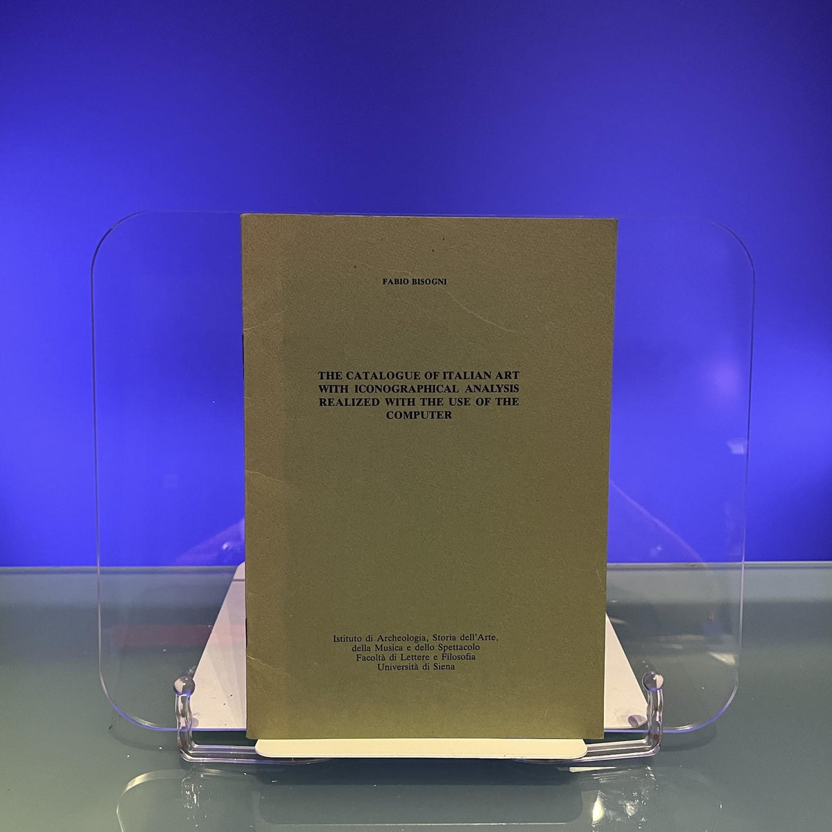 The Catalogue of Italian Art with Iconographical Analysis Realized with the Use of the Computer