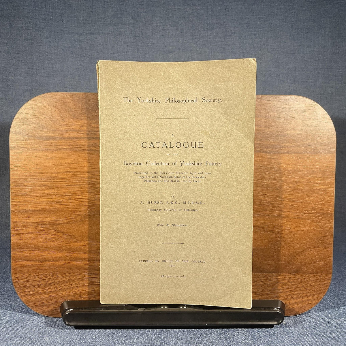 A Catalogue of the Boynton Collection of Yorkshire Pottery