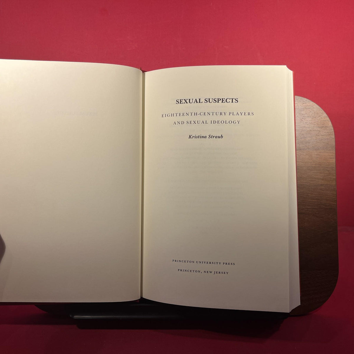 Sexual Suspects: Eighteenth-Century Players and Sexual Ideology