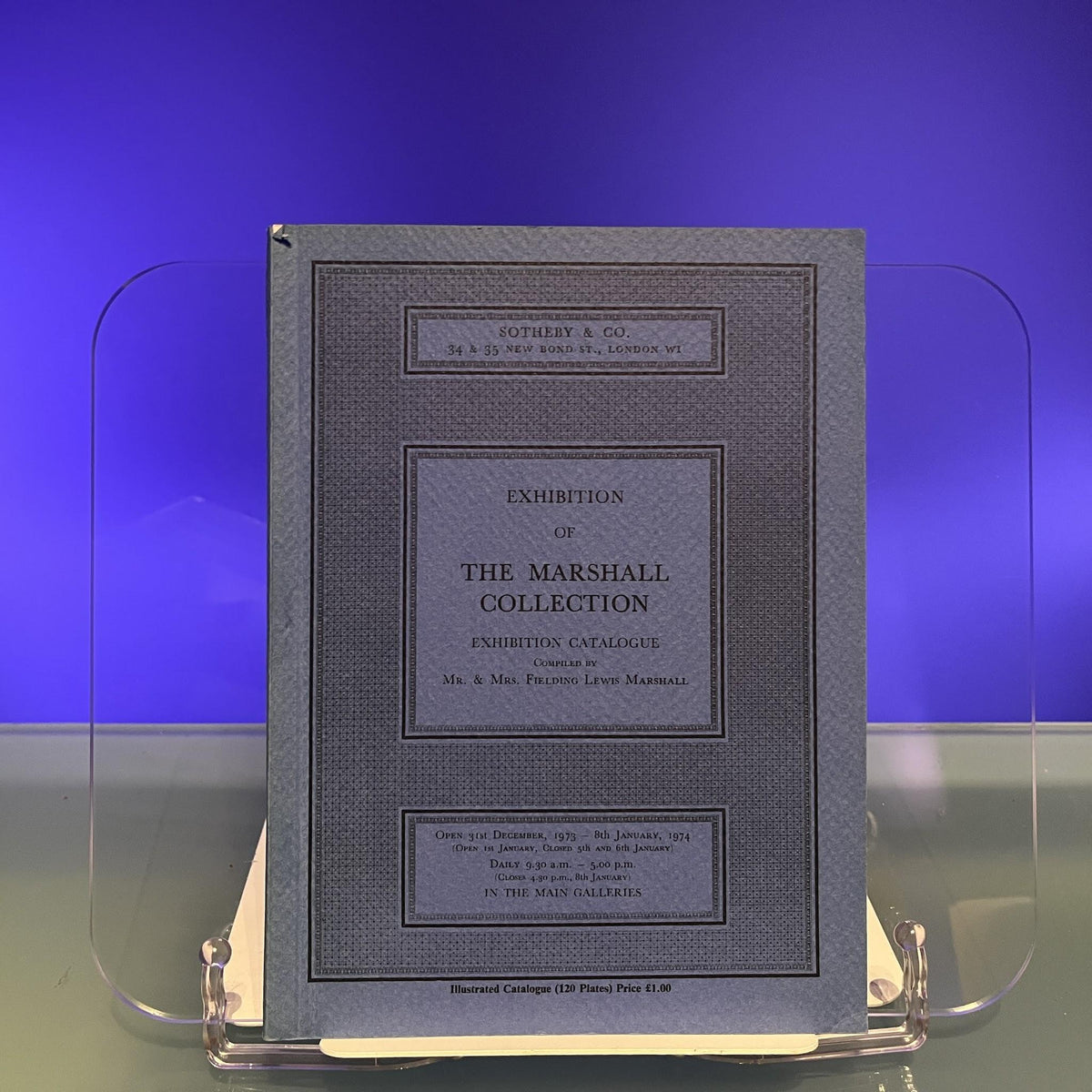 Exhibition of The Marshall Collection [Auction Catalogue: Sotheby's, London, 1974]