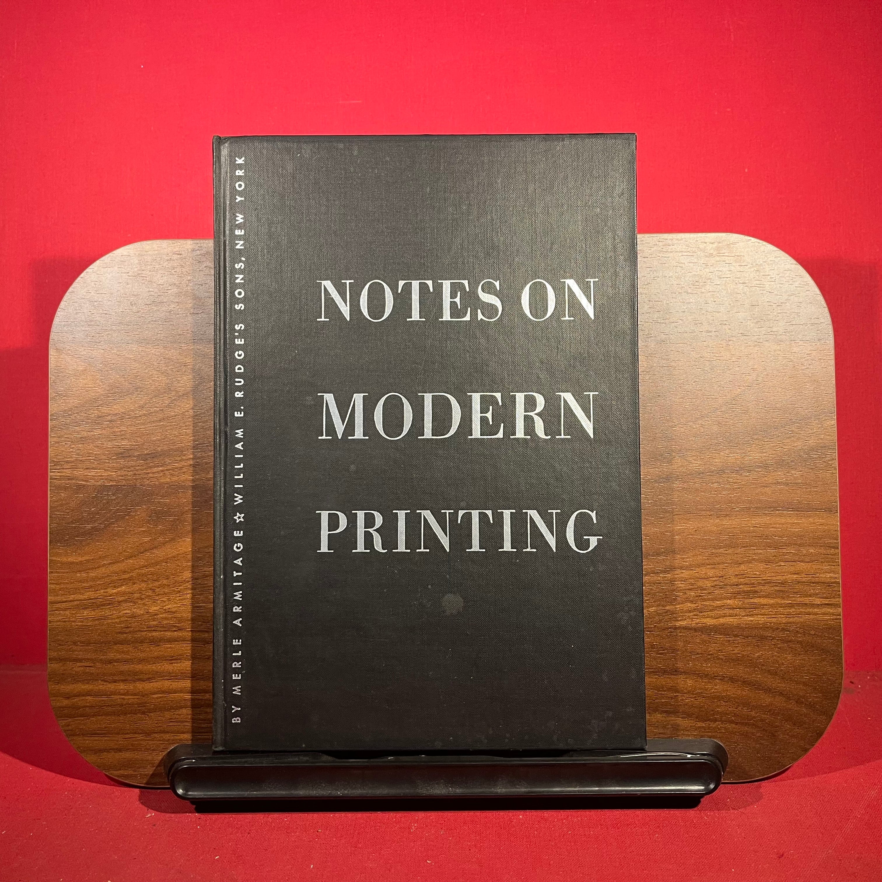Notes on Modern Printing