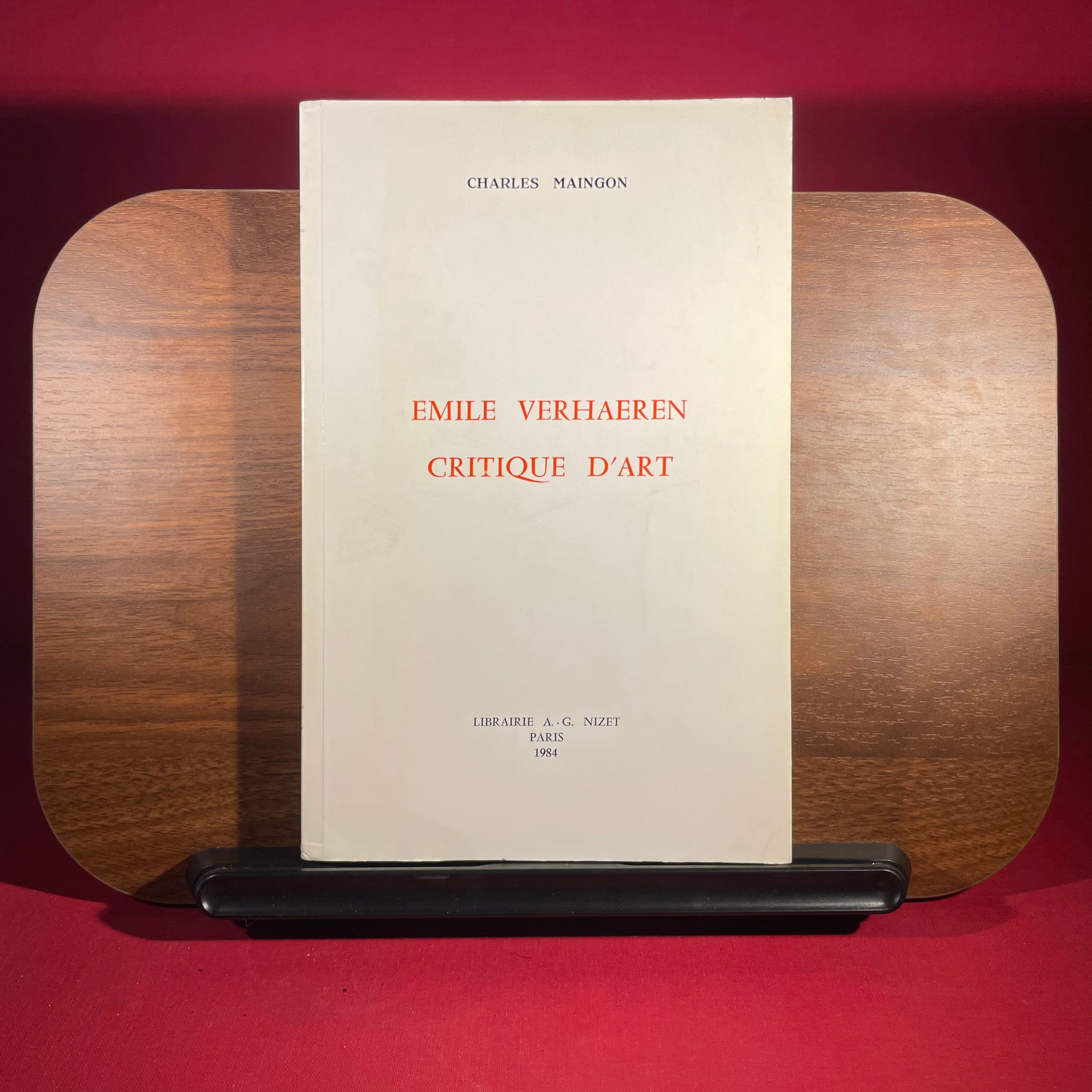 Emile Verhaeren Critique D'Art