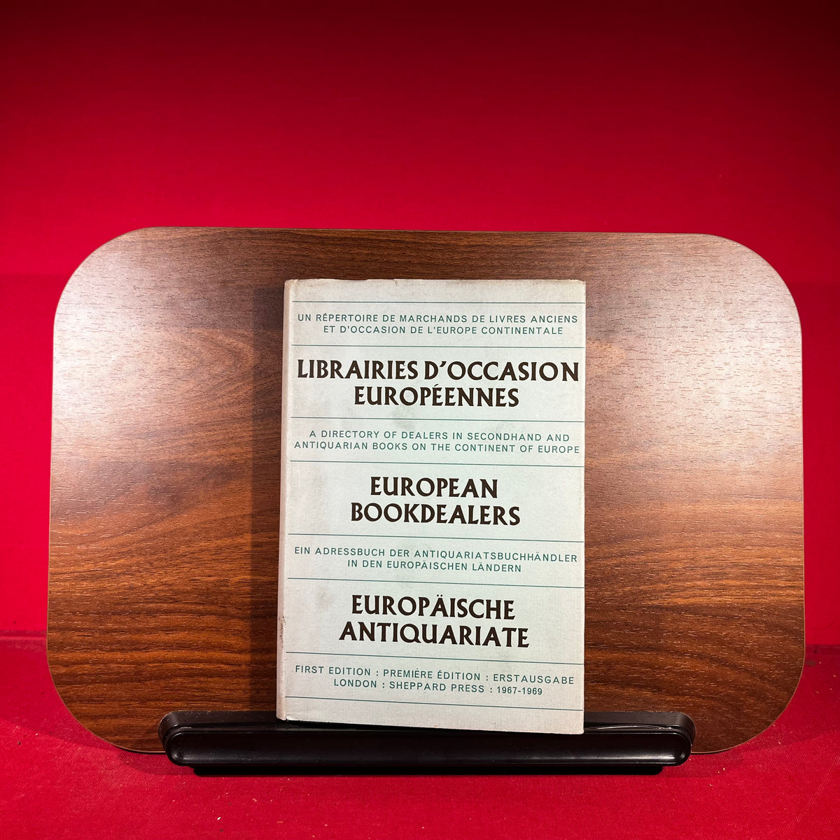 European Bookdealers : A Directory of Dealers in secondhand and antiquarian books on the continent of Europe, First Edition 1967-1969