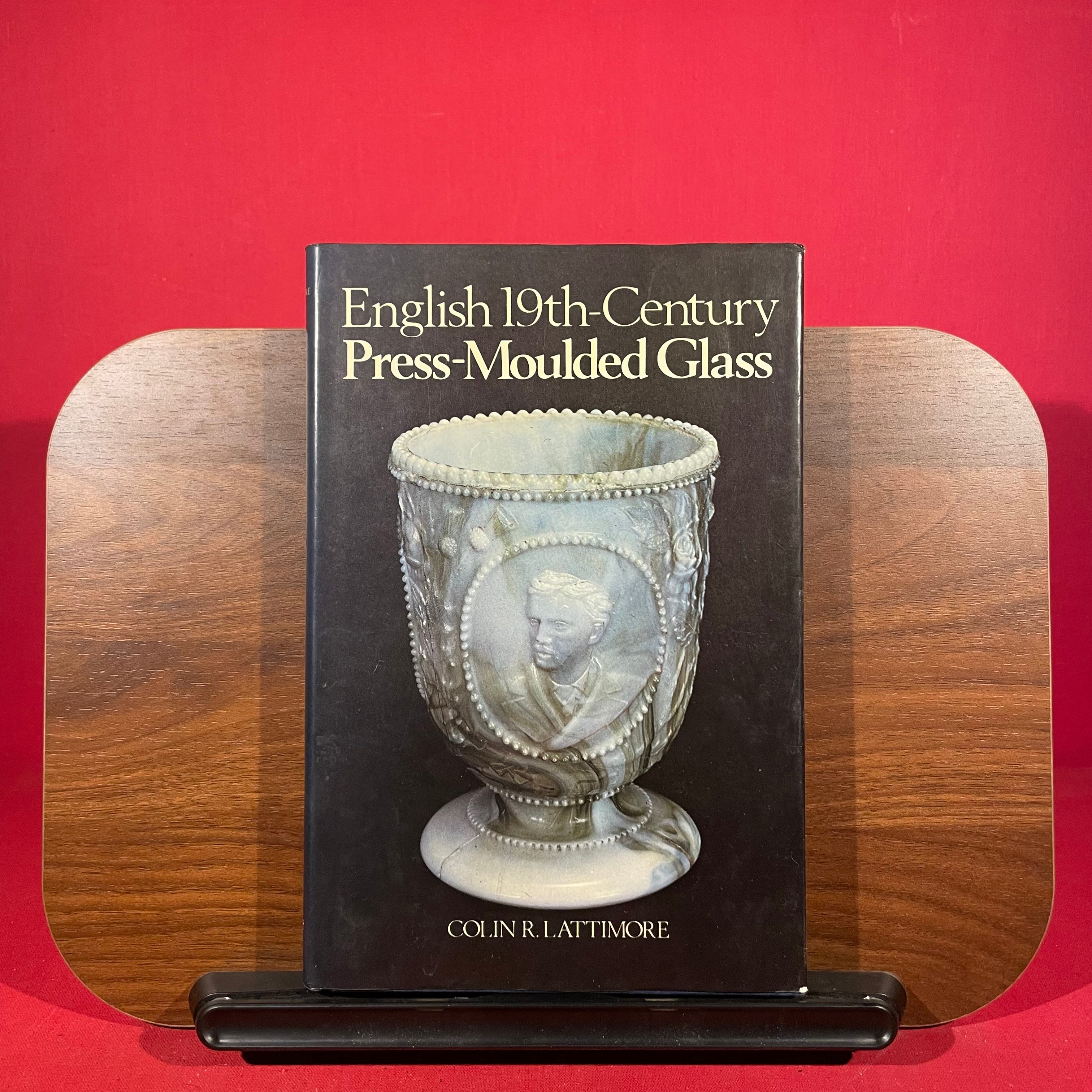 English 19th century press-moulded glass