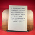 A Bibliography of the Strawberry Hill Press With a Record of the Prices at which Copies Have Been Sold, Including a New Supplement