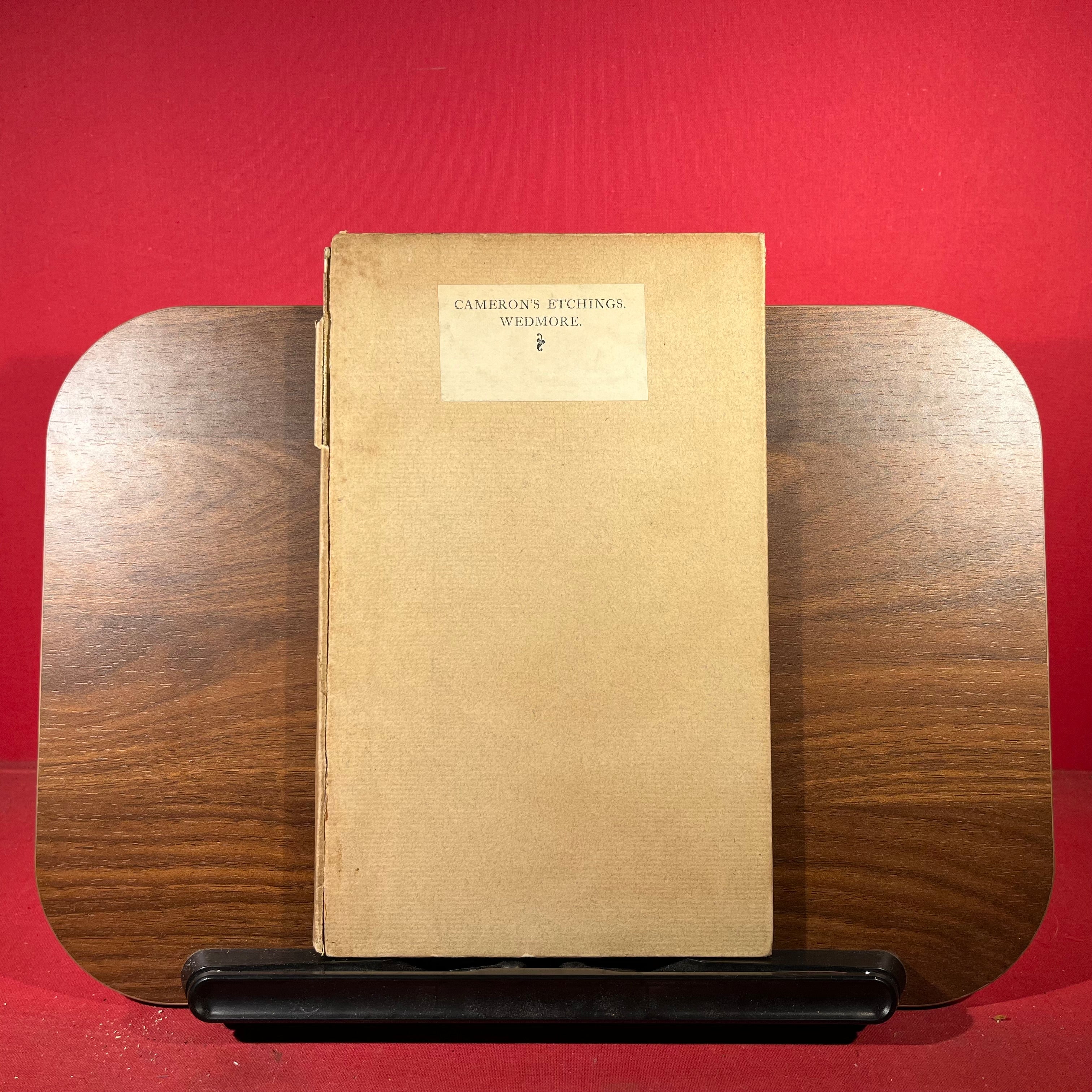 Cameron's Etchings: A Study and a Catalogue - no. 150 of 155, enclosed letter from author