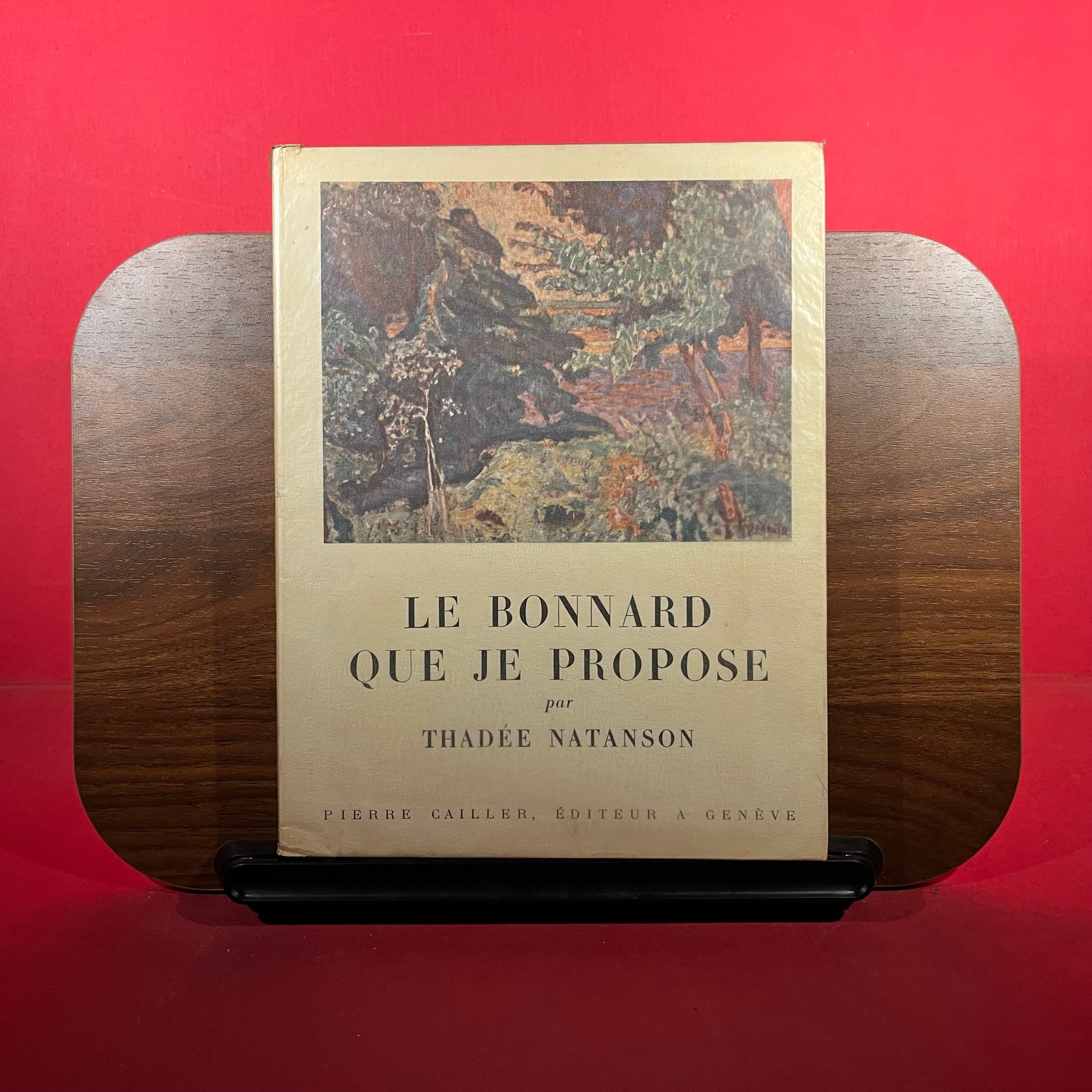 Le Bonnard Que Je Propose