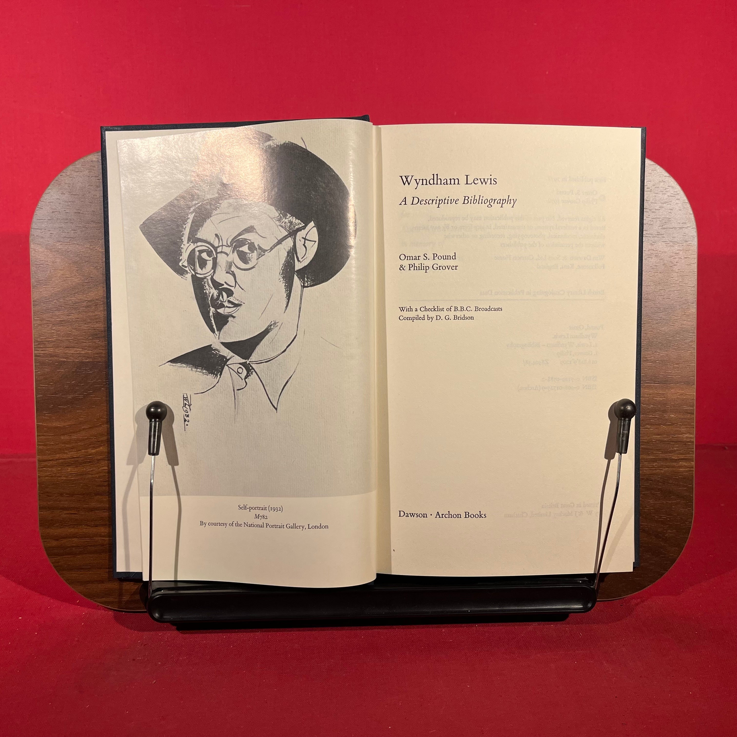Wyndham Lewis: A Descriptive Bibliography, with a Checklist of BBC Broadcasts Compiled by D.G. Bridson