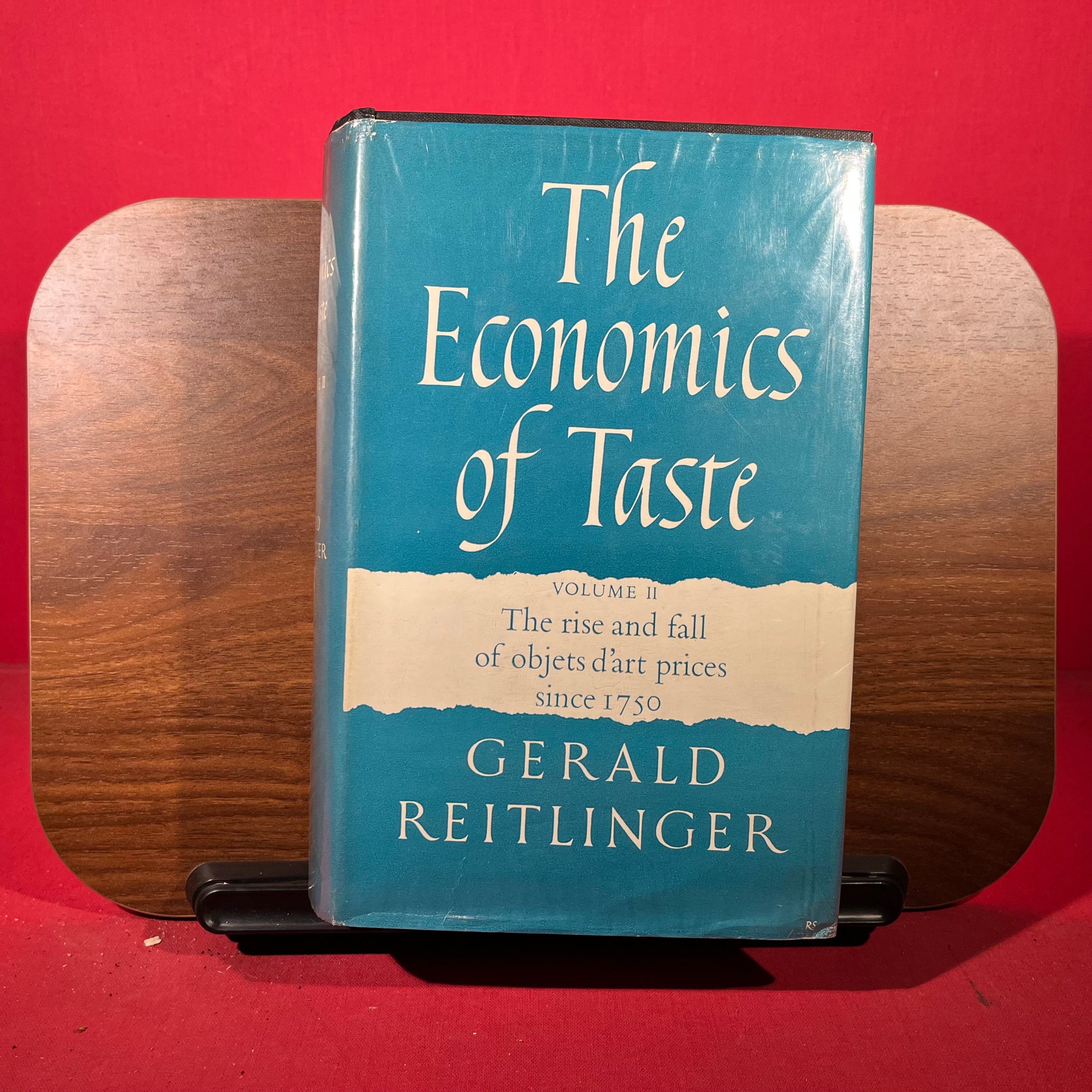 3 Vols : The Economics of Taste : Volume I : The rise and fall of picture prices 1760-1960, Volume II : The Rise and fall of objets d'art prices since 1750, Volume III : The Art Market in the 1960's