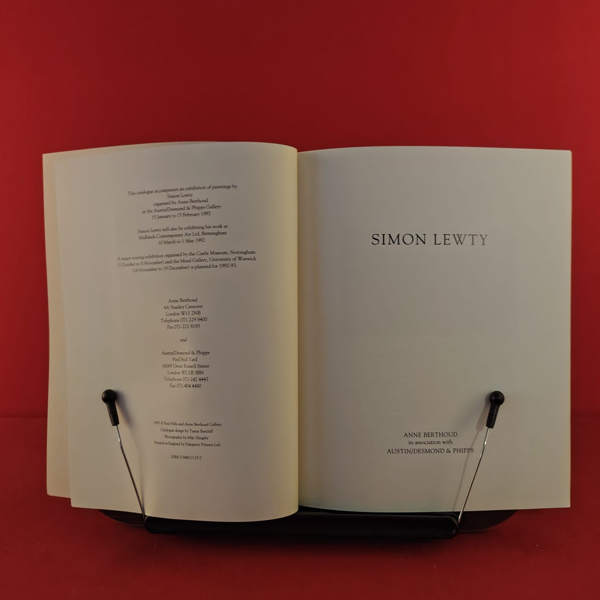 Simon Lewty, Essay By Paul Hills