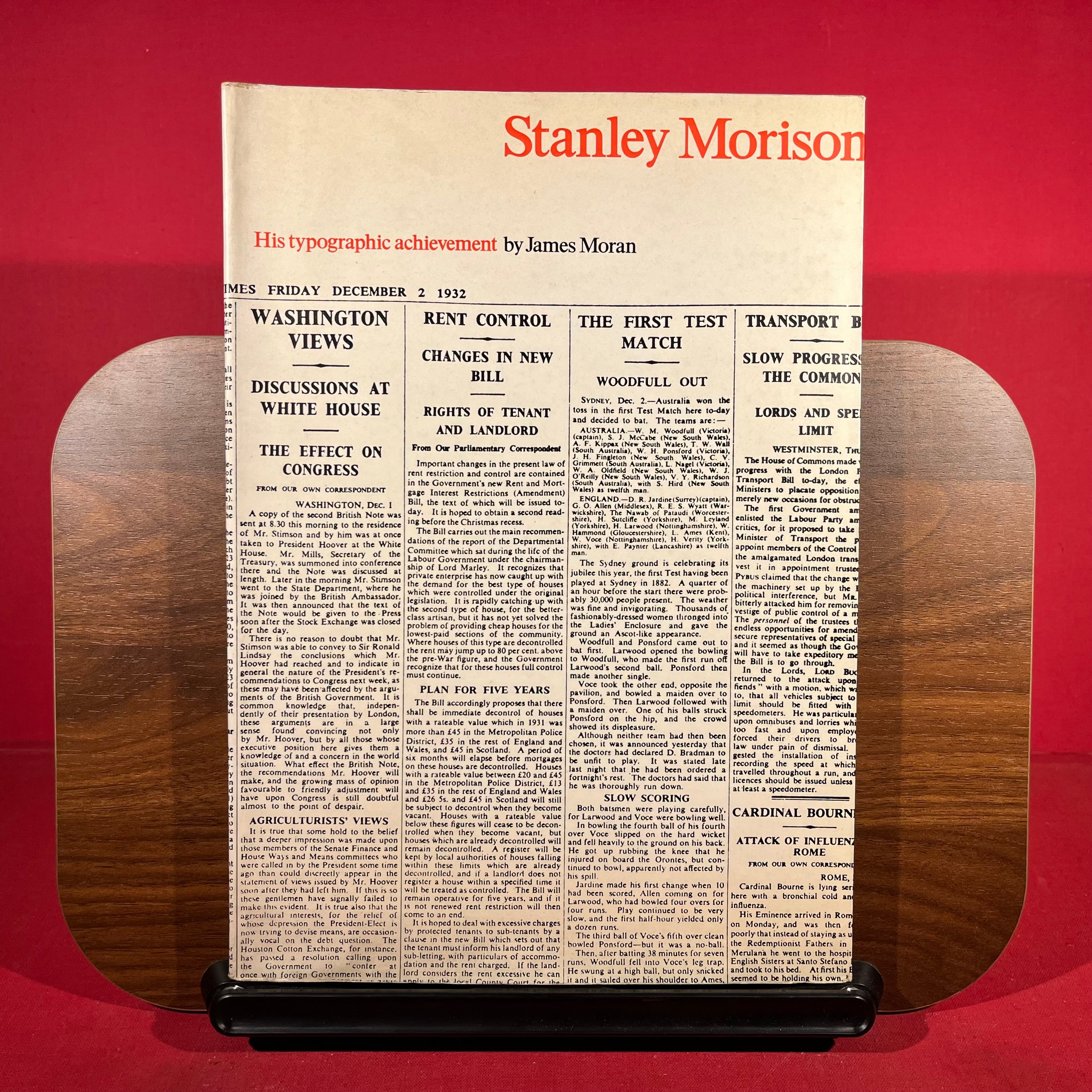 Stanley Morison: His Typographic Achievement