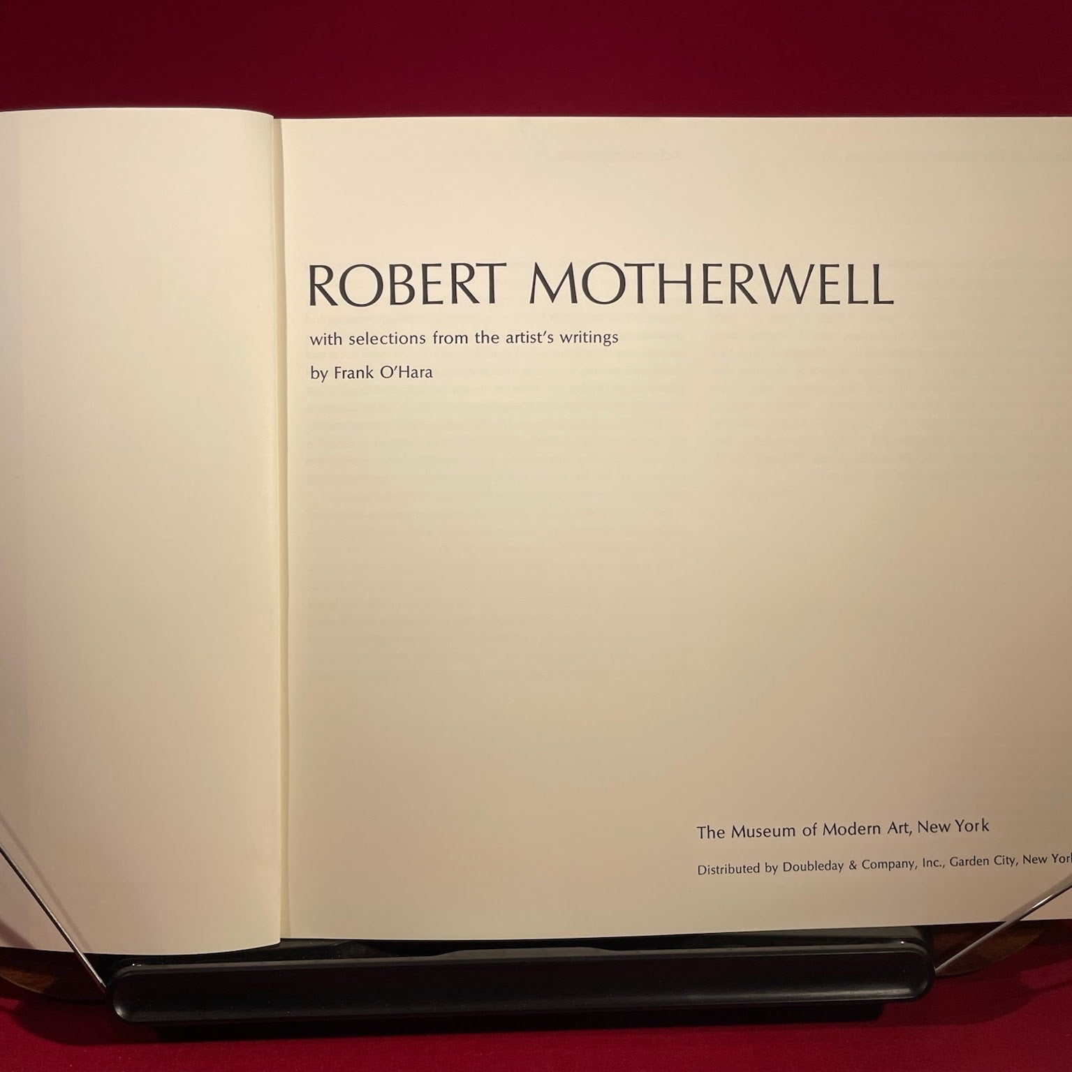 Robert Motherwell : with selections from the artist's writings