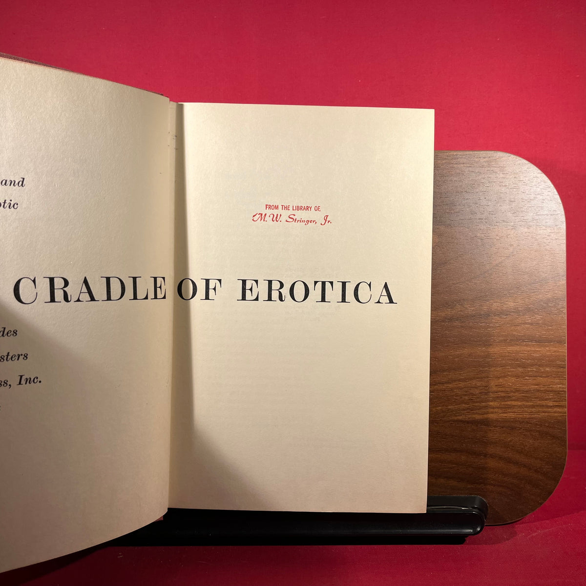 The Cradle Of Erotica : A Study Of Afro-Asian Sexual Expression And An Analysis Of Erotic Freedom In Social Relationships