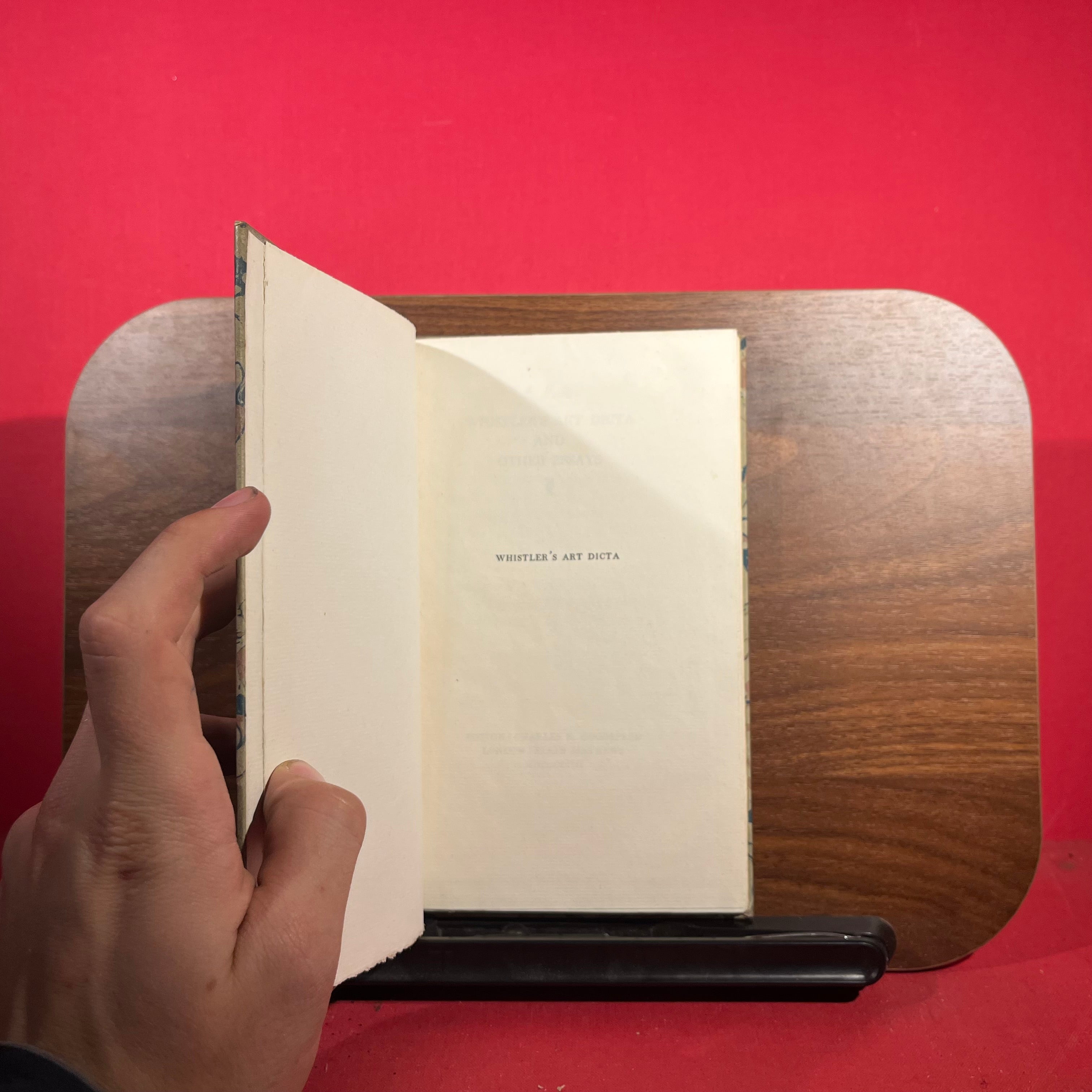 Whistler's Art Dicta and other essays