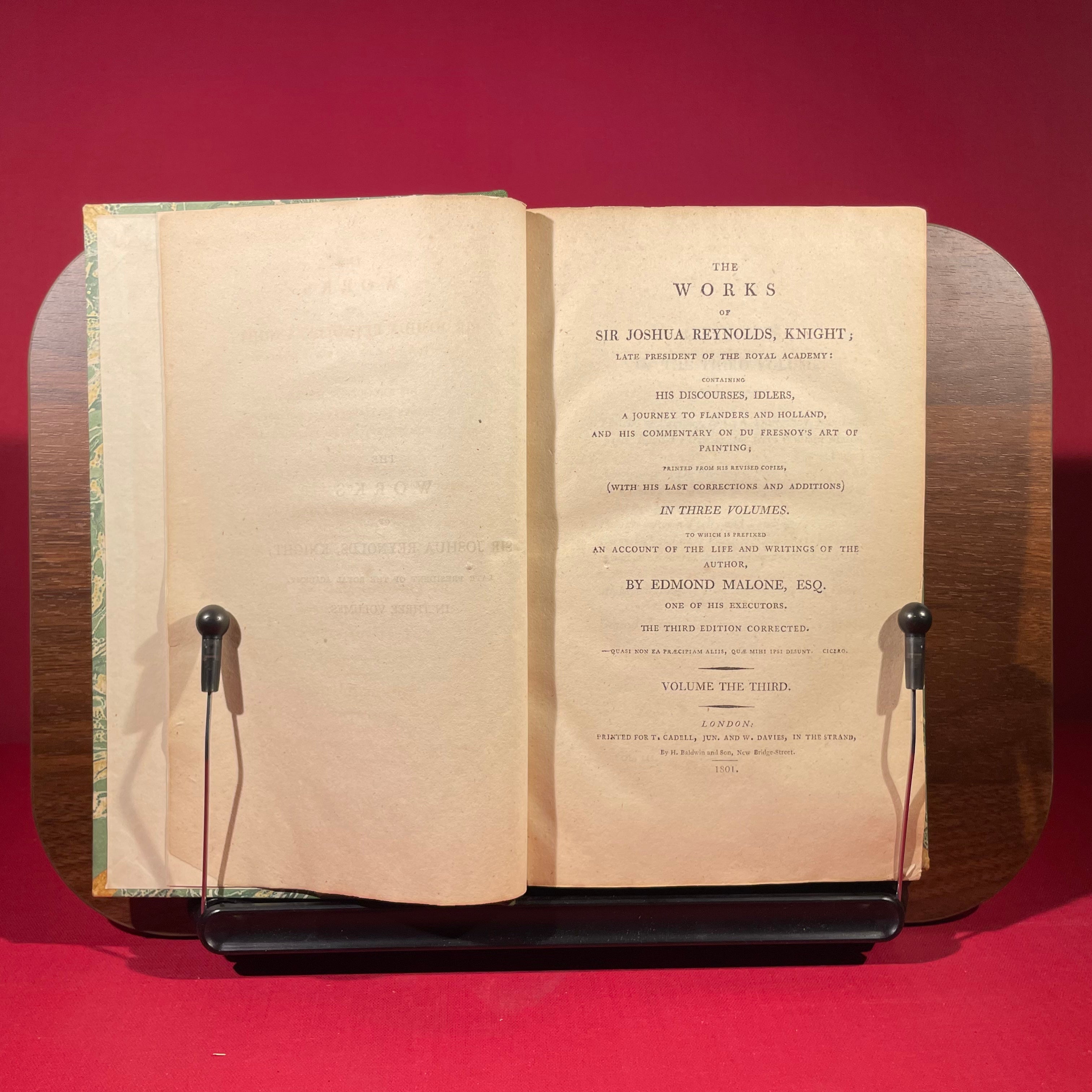 The Works Of Sir Joshua Reynolds, Knight : In Three Volumes : Volume The Third