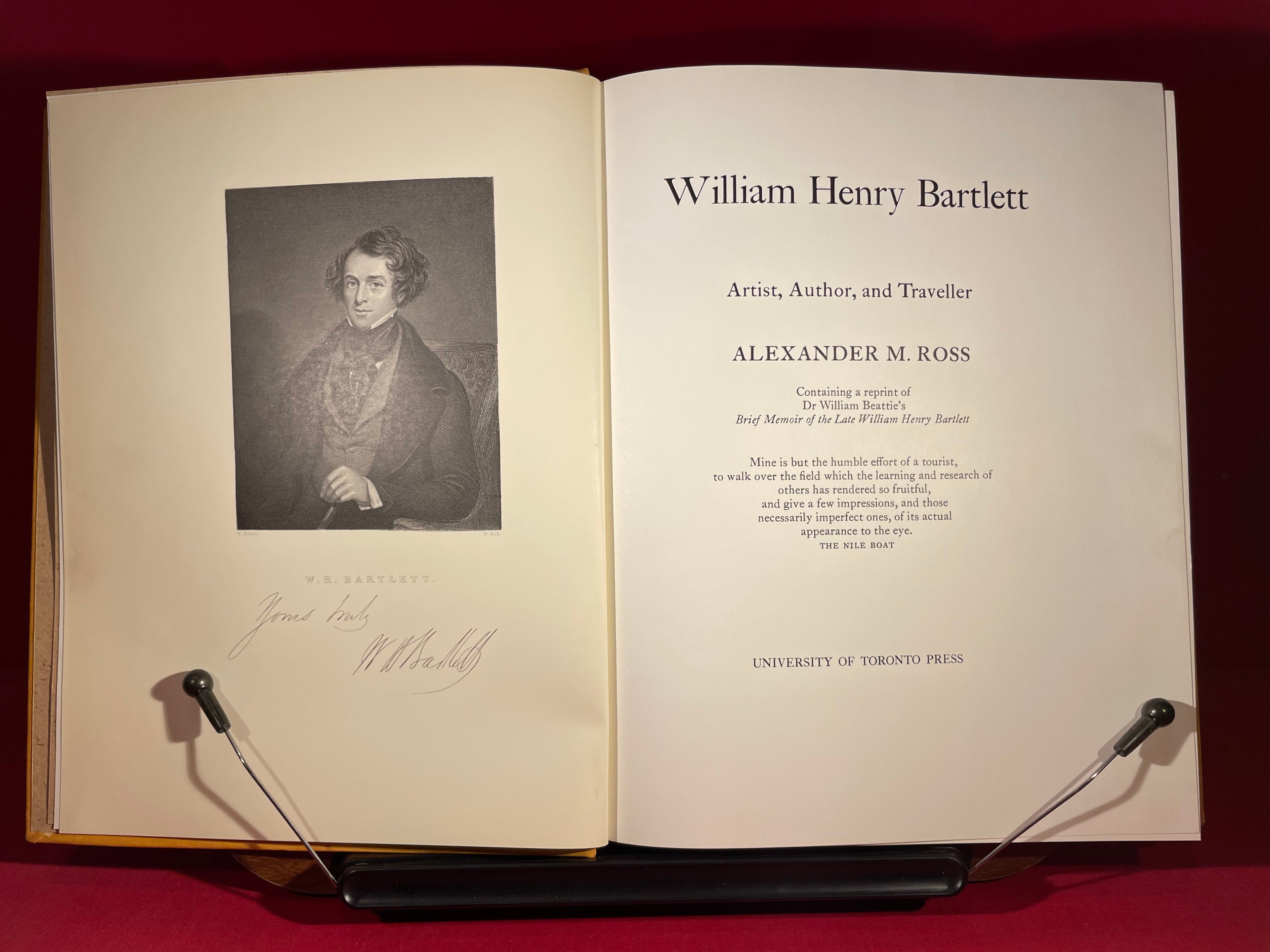 William Henry Bartlett;: Artist, author and traveller