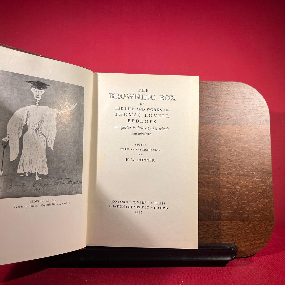 The Browning Box or The Life and Works of Thomas Lovell Beddoes : As Reflected in Letters by his Friends and Admirers