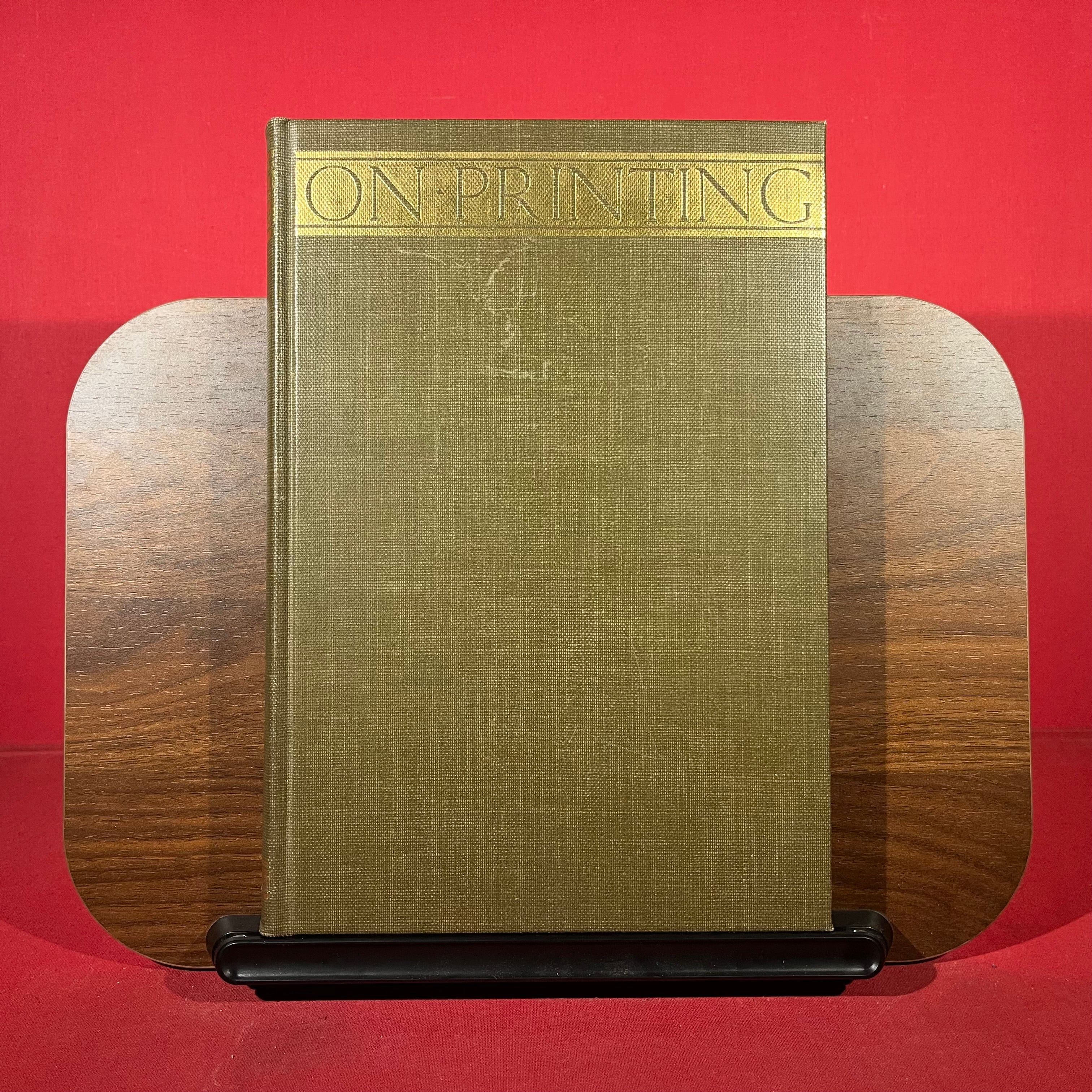 On Printing: Paragraphs on Printing