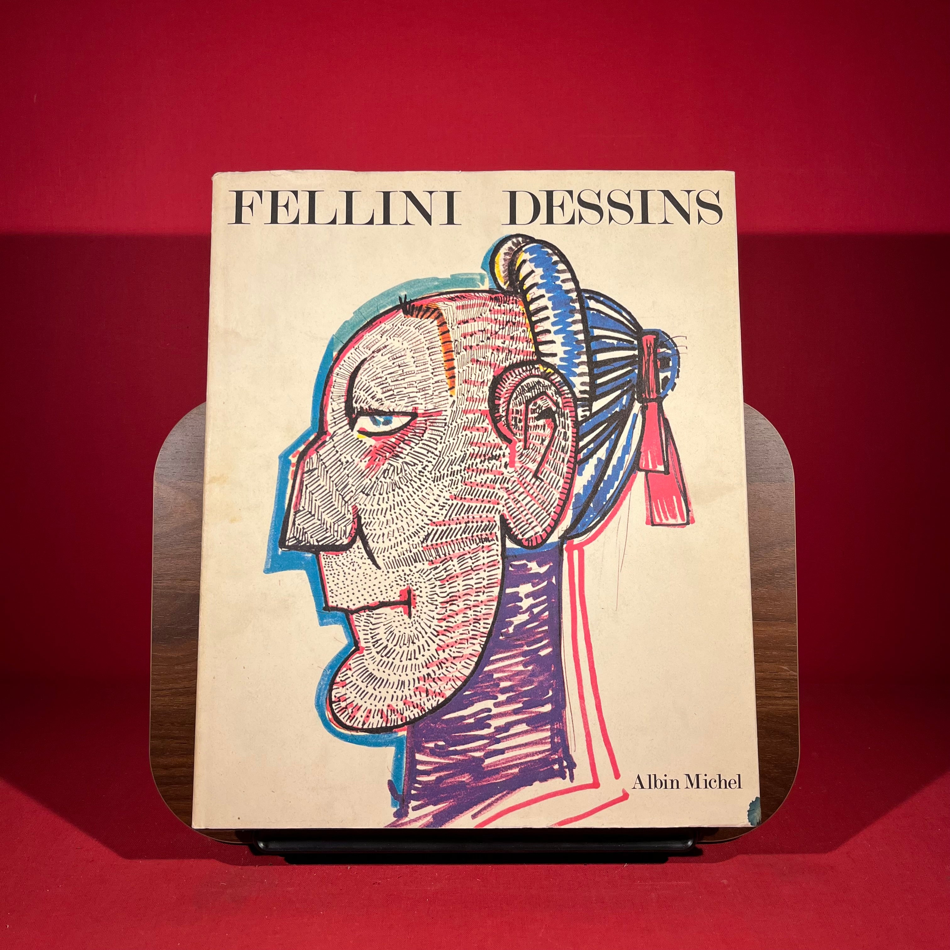 Federico Fellini, dessins: Cent quatre-vingts esquisses de personnages, décors et costumes, croquis et gribouillages an téléphone