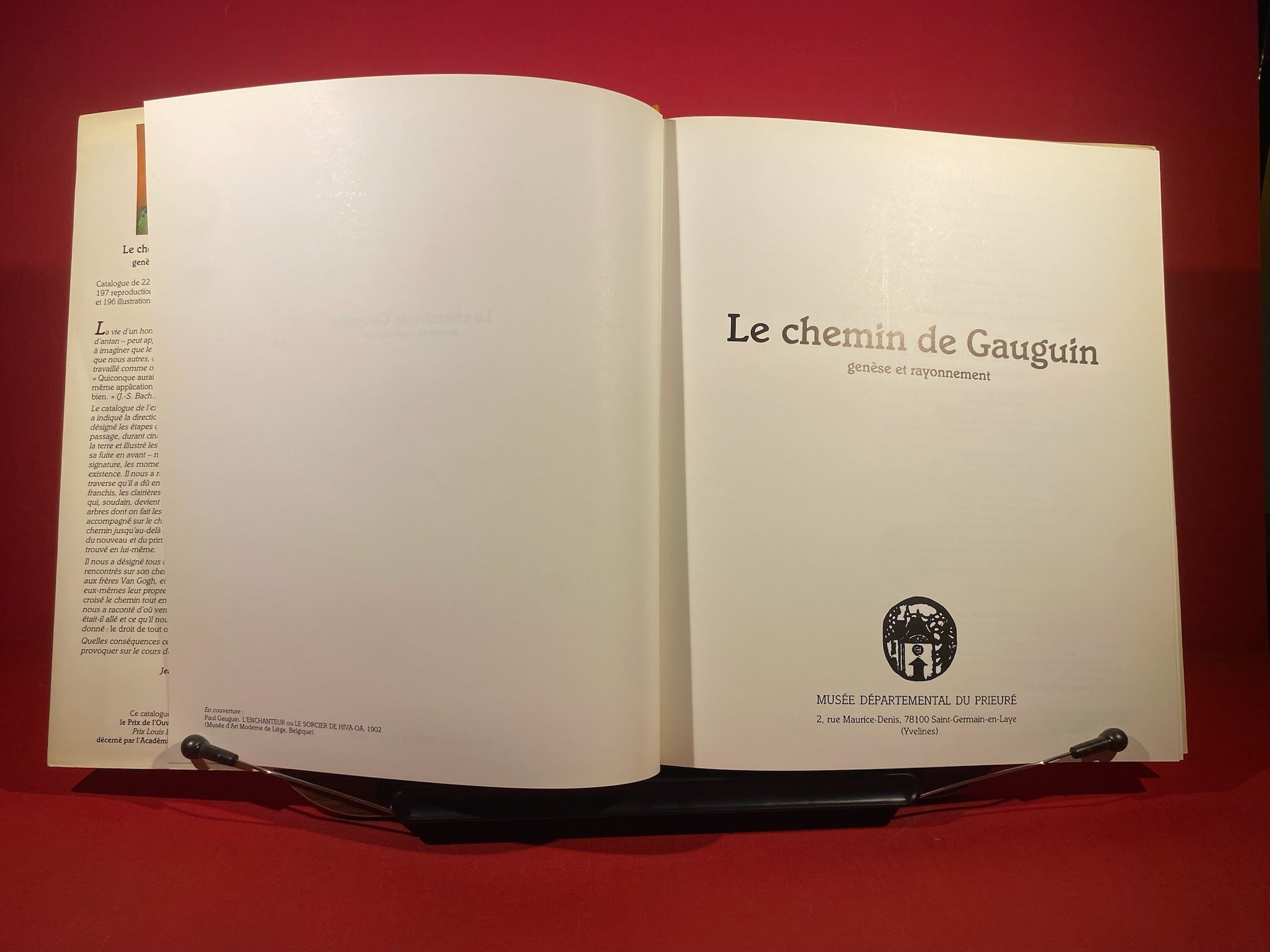 Le Chemin de Gauguin - Genèse et Rayonnement : Exposition, 7 octobre 1985-2 mars 1986, Musée départemental du Prieuré. Saint-Germain-en-Laye