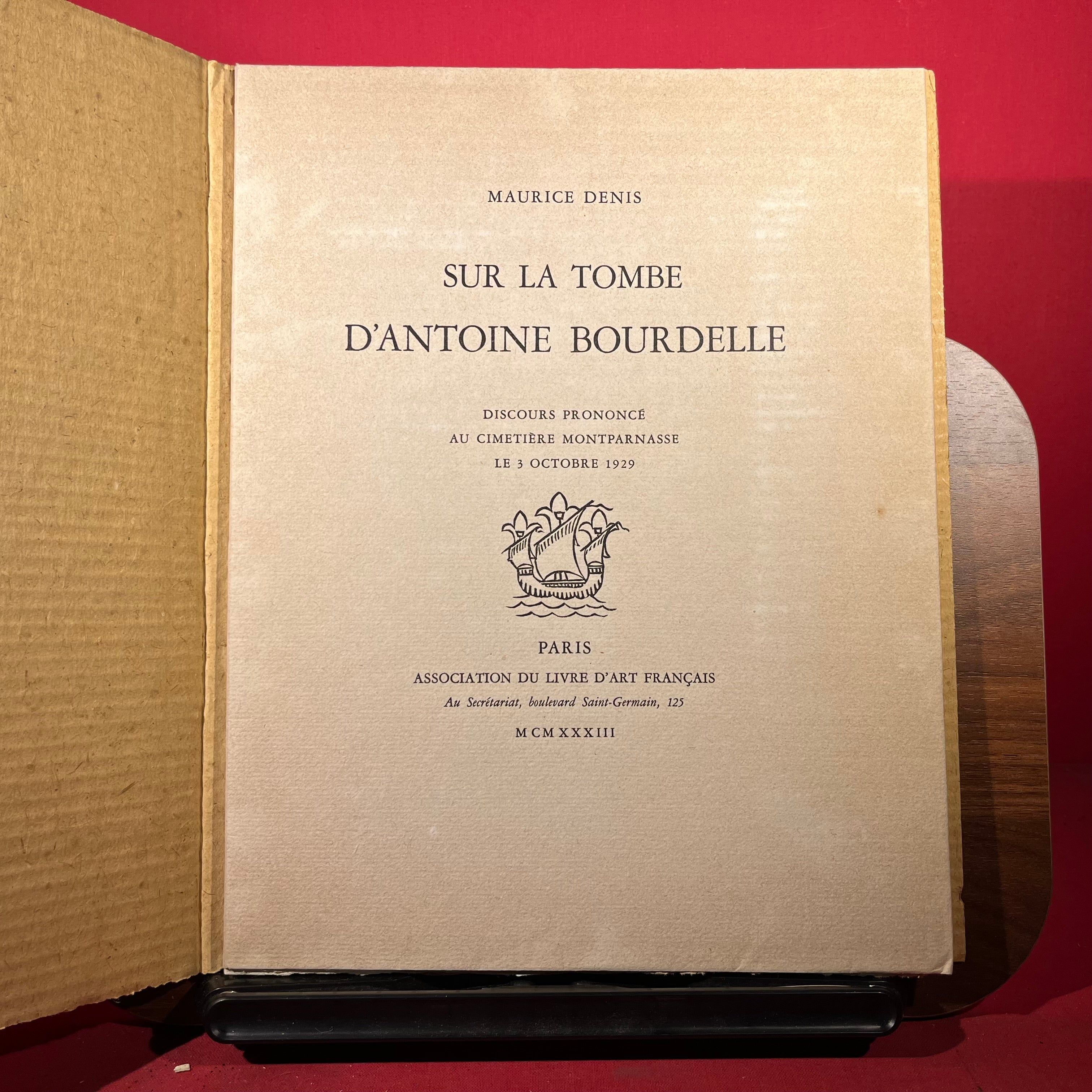 Sur La Tombe D’Antoine Bourdelle
