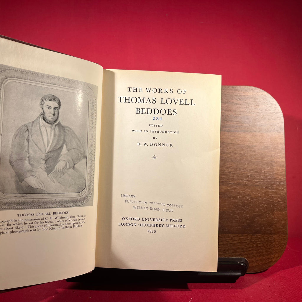 The Works of Thomas Lovell Beddoes