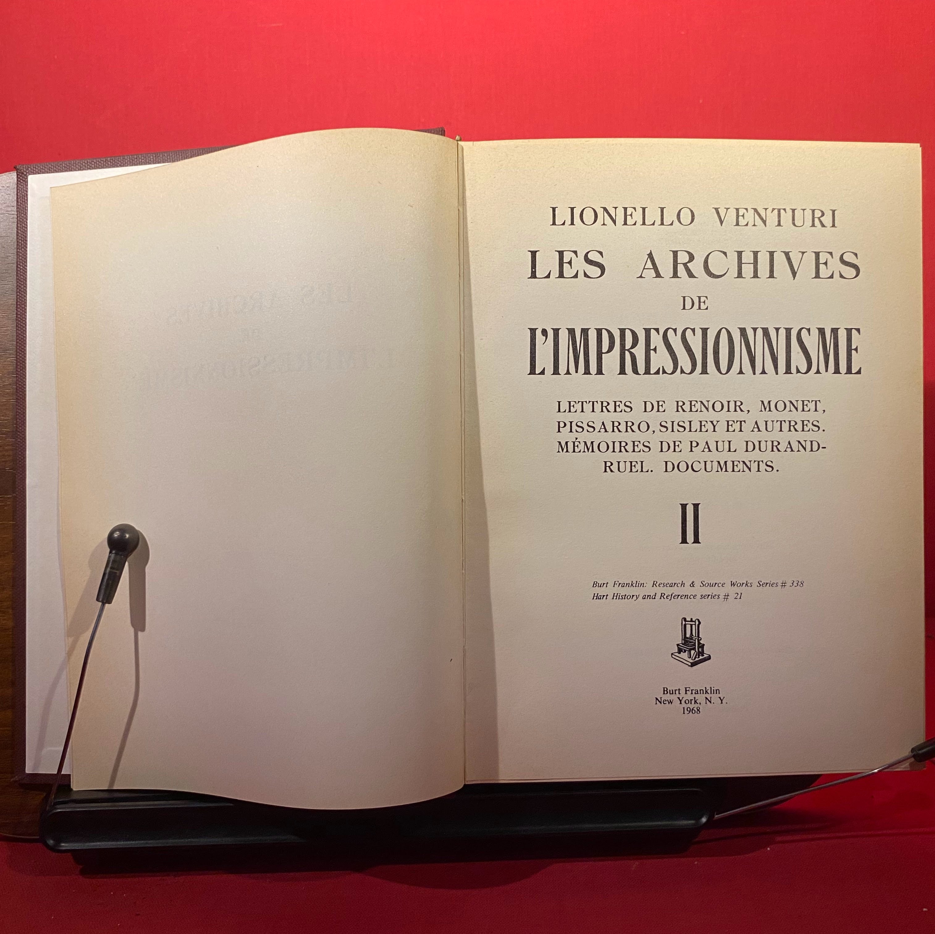 2 Vols: Les Archives De L'Impressionisme : Lettres de Renoir, Monet…