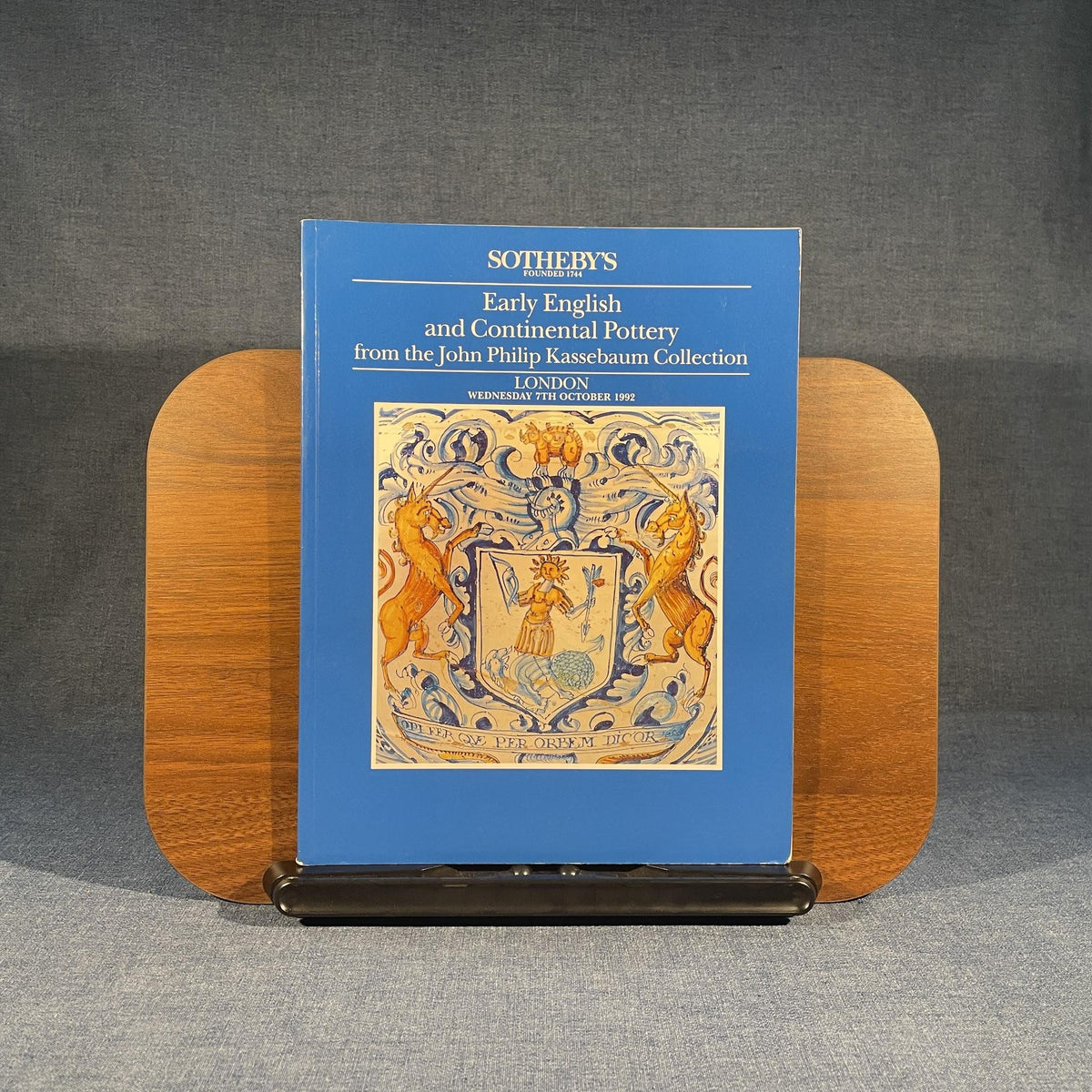 Early English and Continental Pottery from the John Philip Kassebaum Collection (Wednesday 7th October 1992)