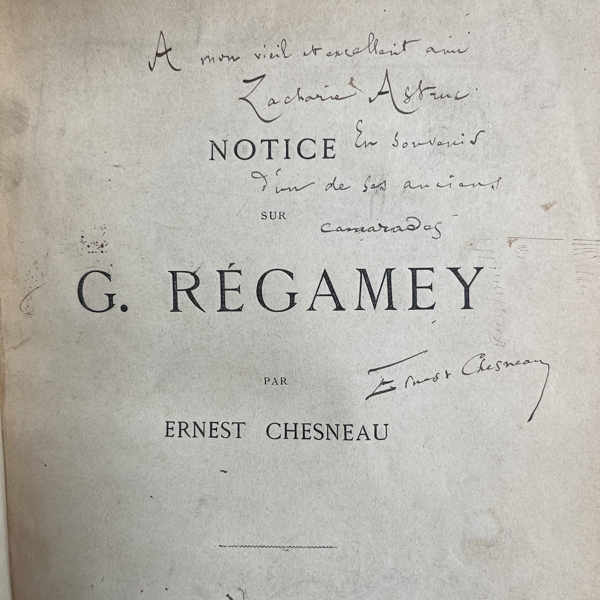 Notice Sur G. Régamey