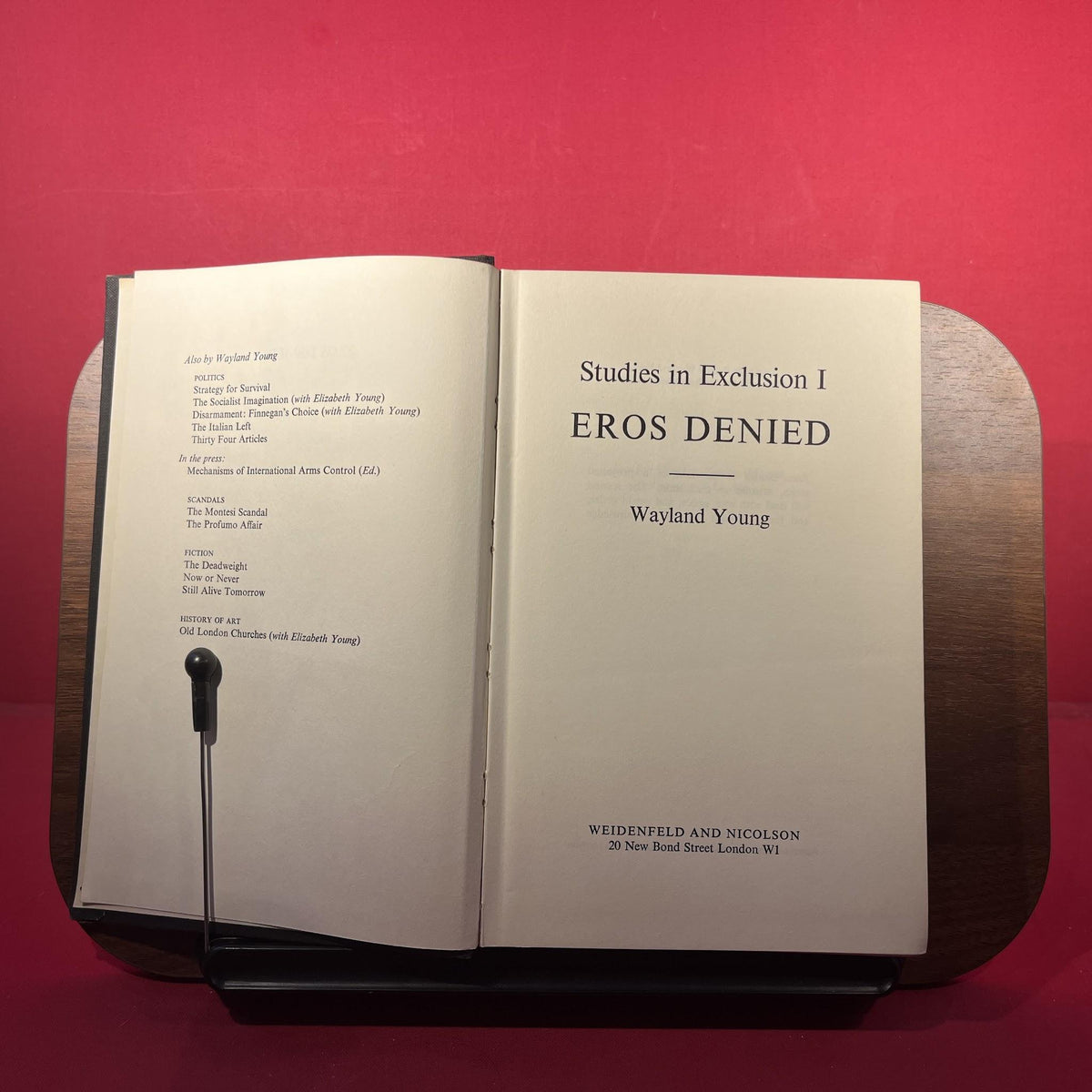 Studies in Exclusion I: Eros Denied