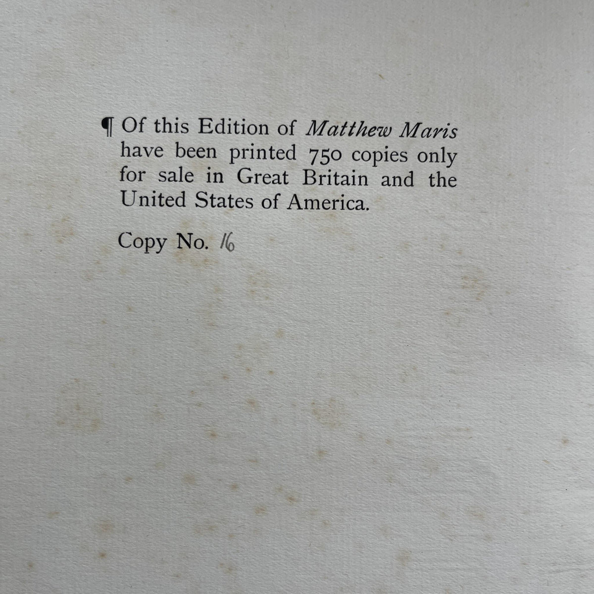 Matthew Maris