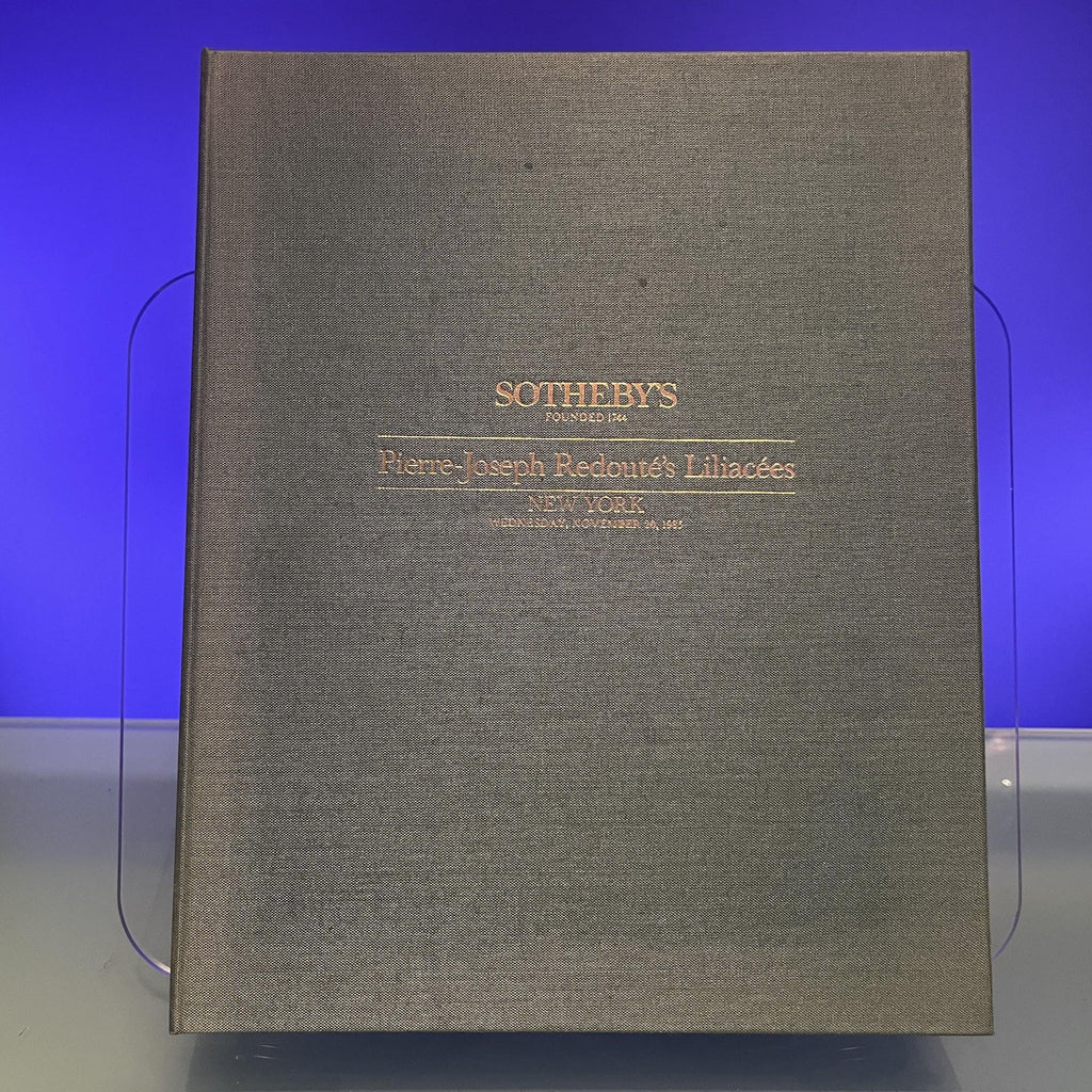 Pierre-Joseph Redouté's Liliacées [Auction Catalogue: Sotheby's, New York, 1986]