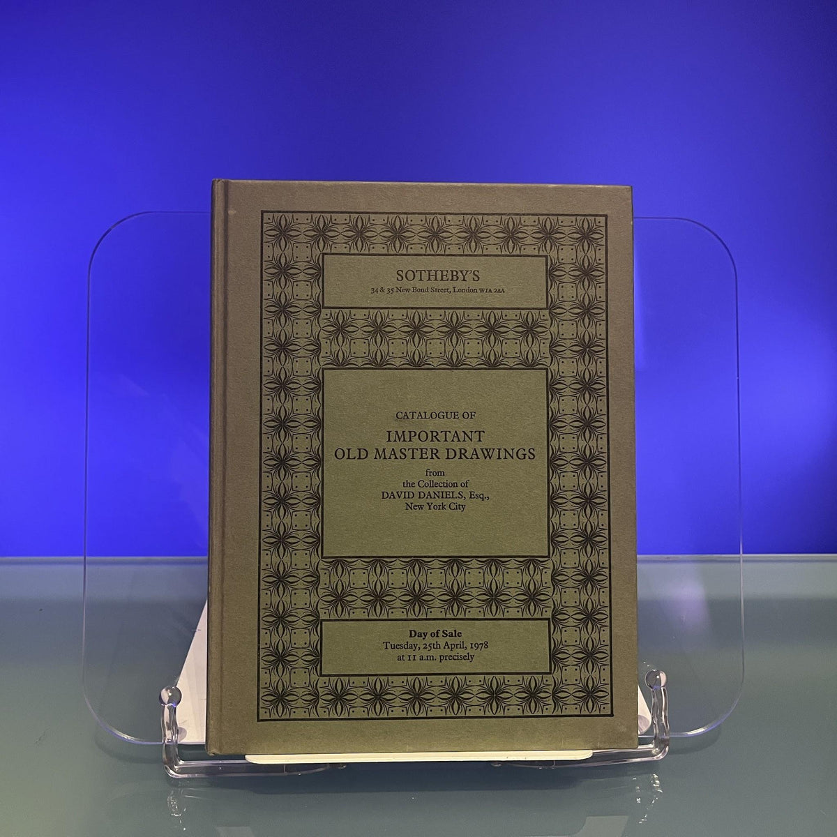 Catalogue of Important Old Master Drawings [Auction Catalogue: Sotheby's, New York, 1978]