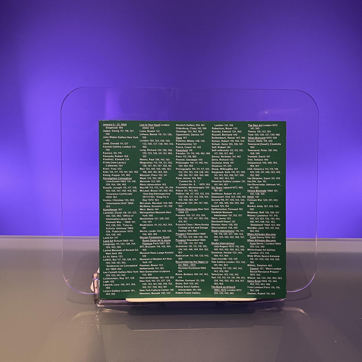 Conception: Conceptual Documents 1968 to 1972