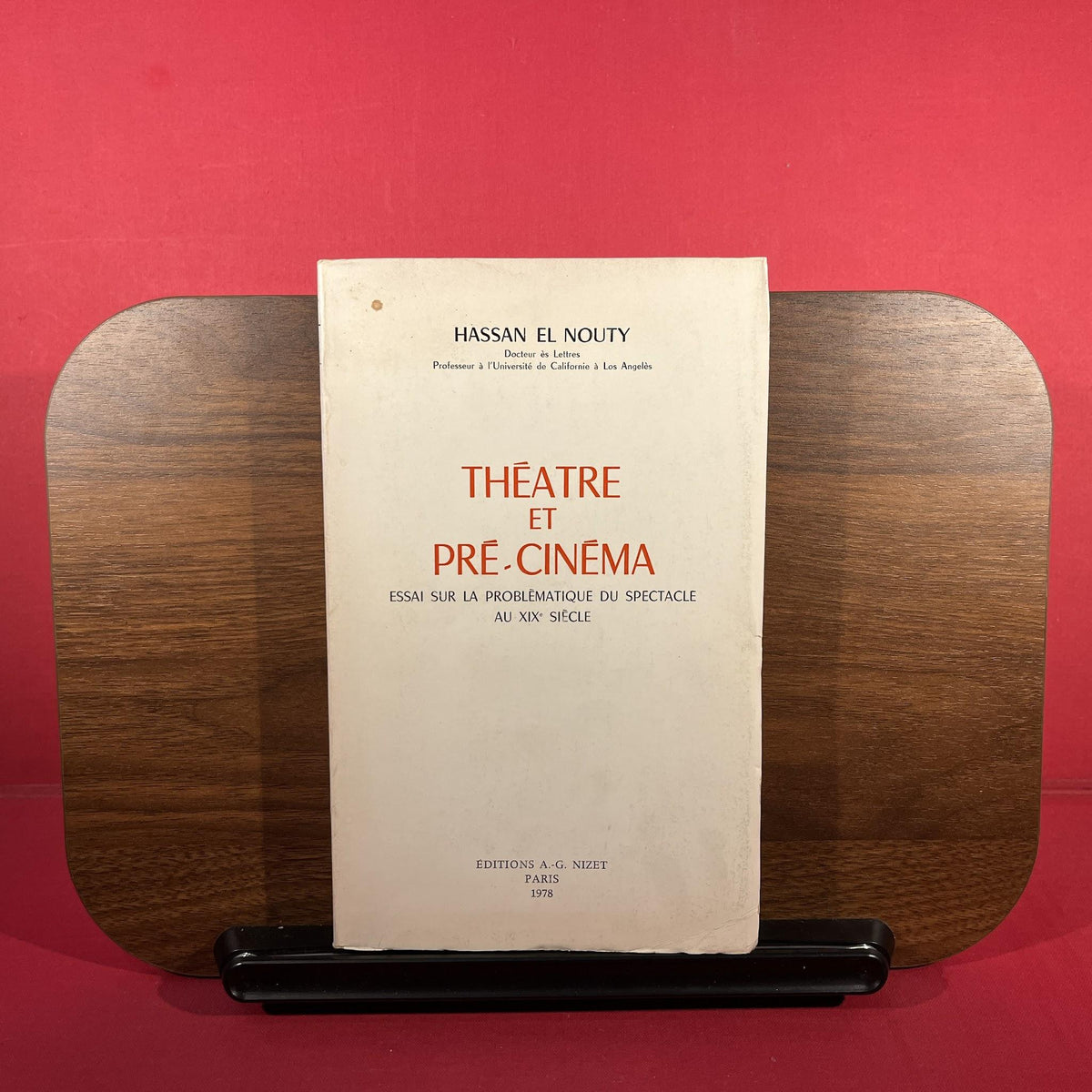 Theatre et Pre-Cinema : Essai Sur la Problematique du Spectacle au XIX Siecle