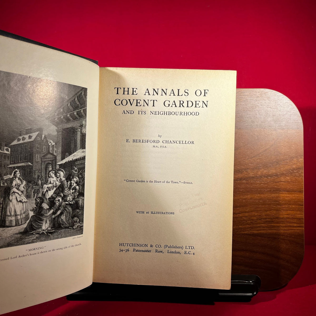 The Annals of Covent Garden and Its Neighbourhood