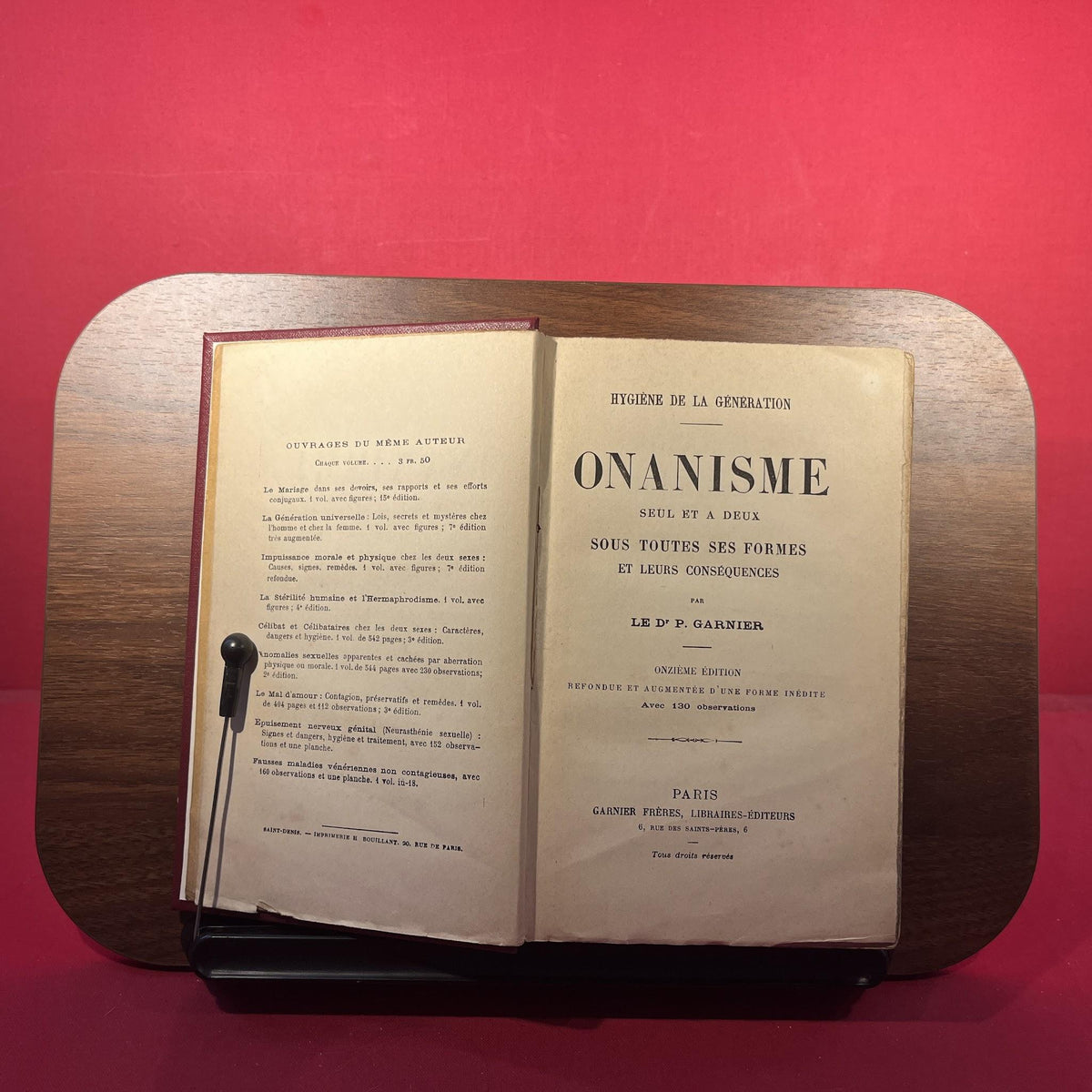 Oranisme Suel et a Deux Sous Toutes ses Formes et leurs Consequences : Onzieme Edition