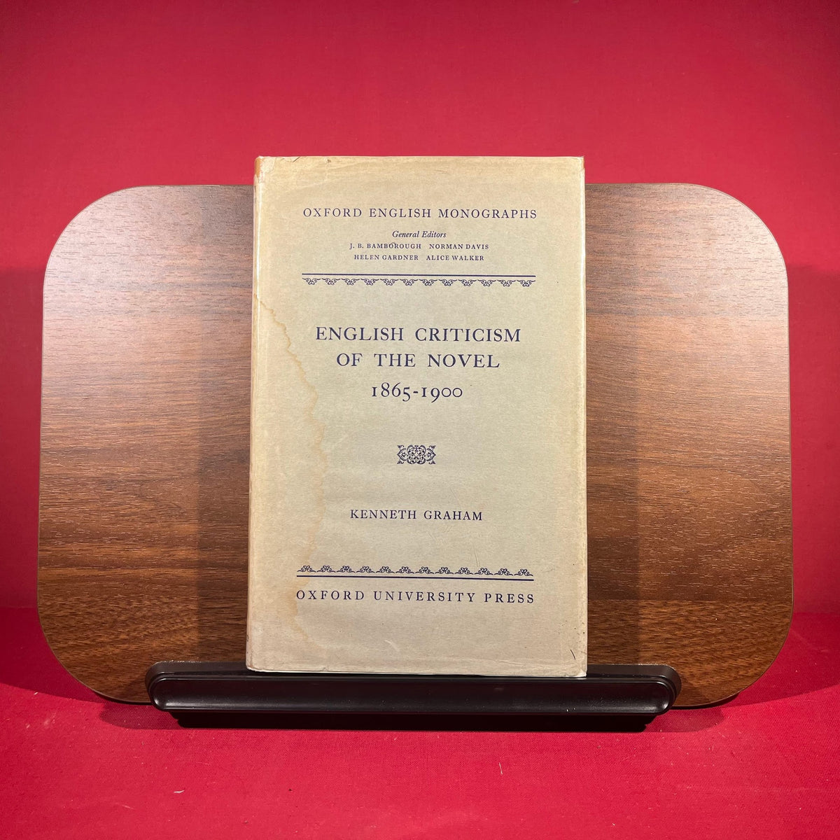 Oxford English Monographs: English Criticism of the Novel 1865-1900