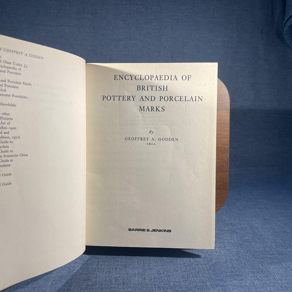 Encyclopaedia of British Pottery and Porcelain Marks