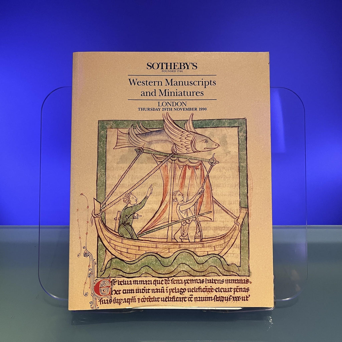 Western Manuscripts and Miniatures [Auction Catalogue: Sotheby's, London, 1990]