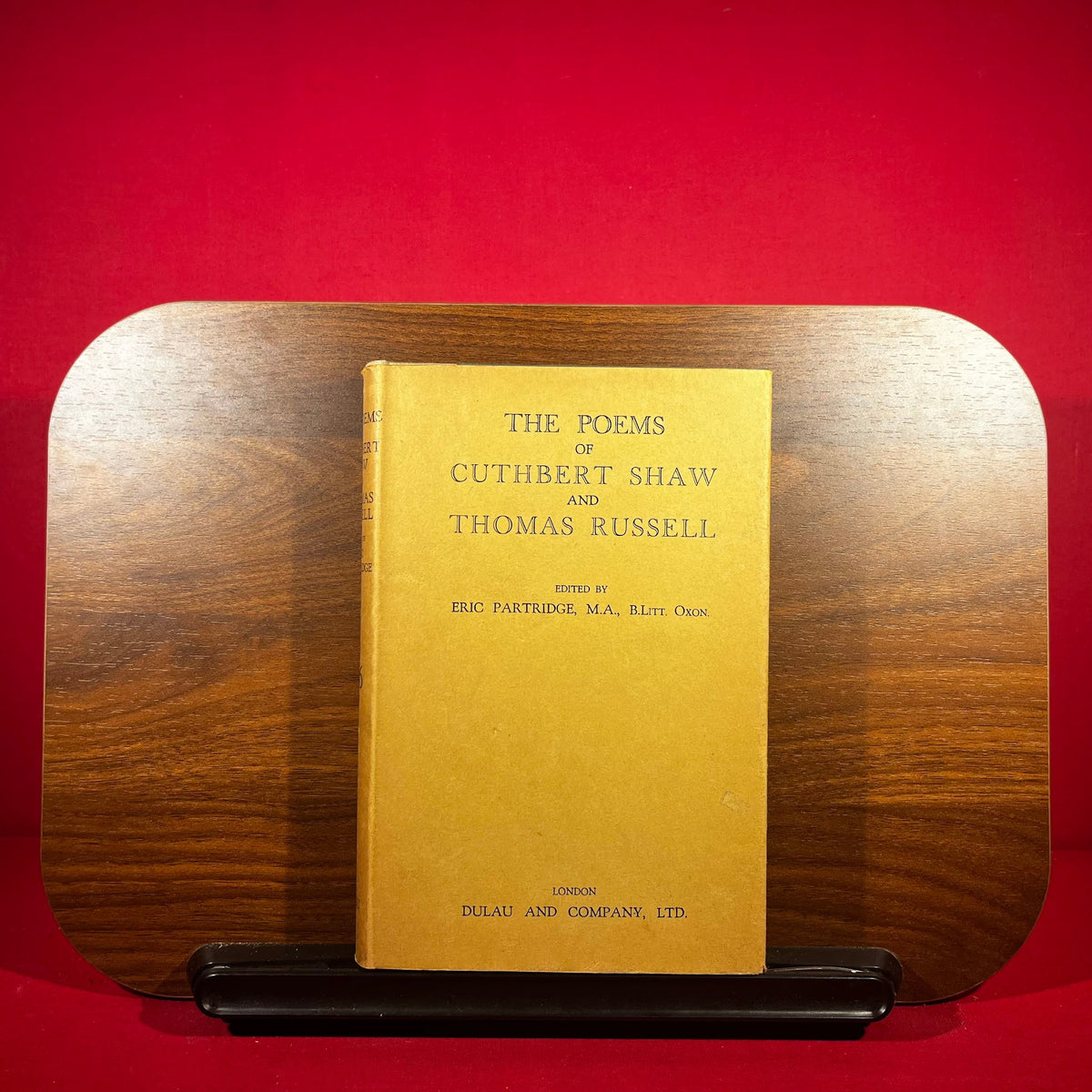 The Poems of Cuthbert Shaw and Thomas Russell