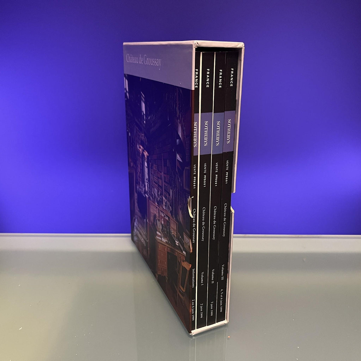 4 Vols : Château de Groussay [Auction Catalogue, Sotheby's, Paris, 1999]